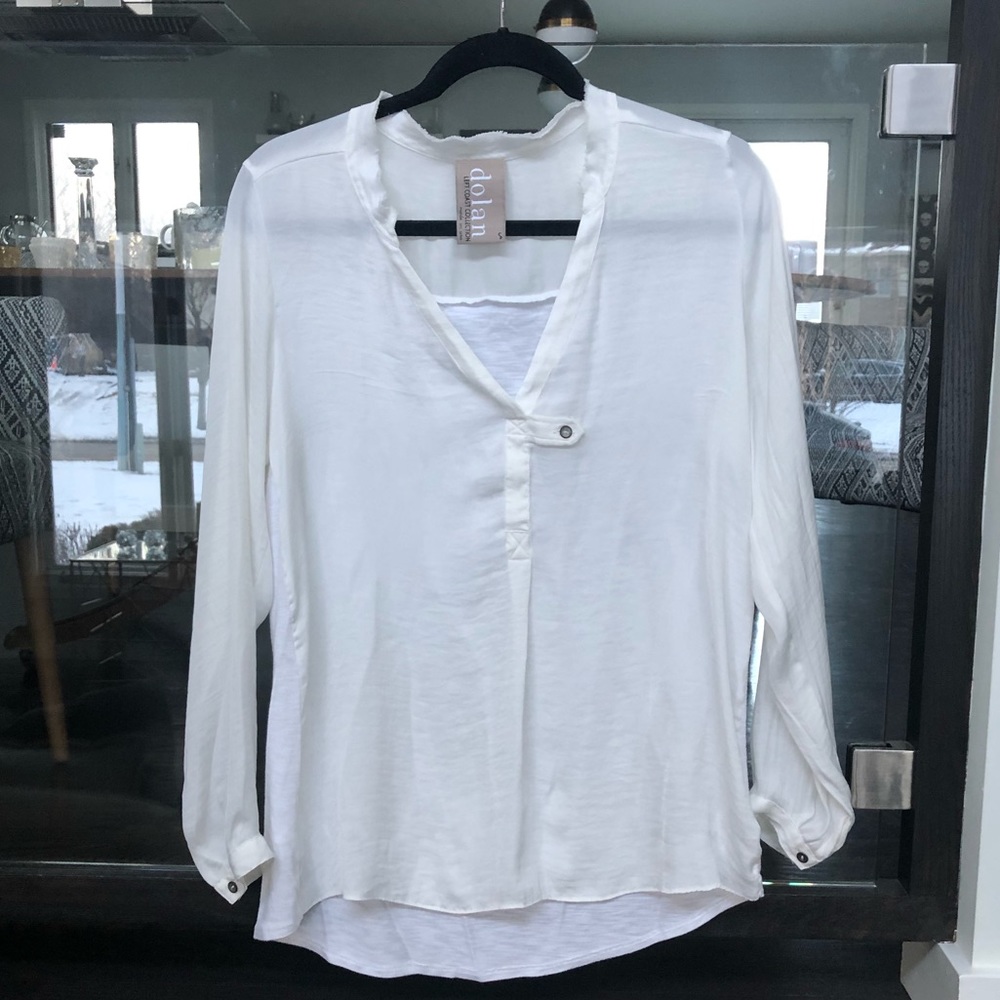 Anthropologie Dolan White Blouse